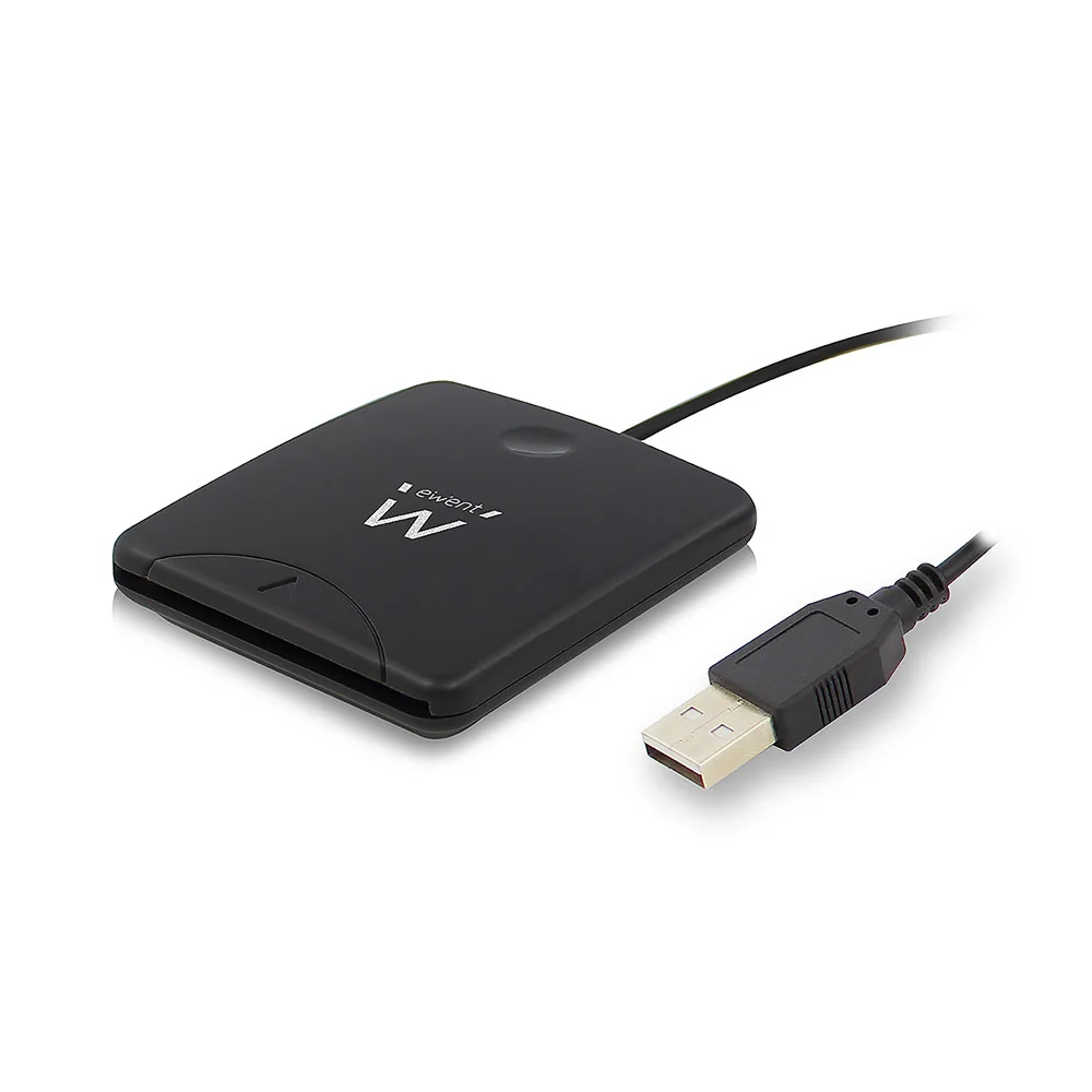Leitor de cartão de cidadão USB 2.0 Ewent EW1052 preto