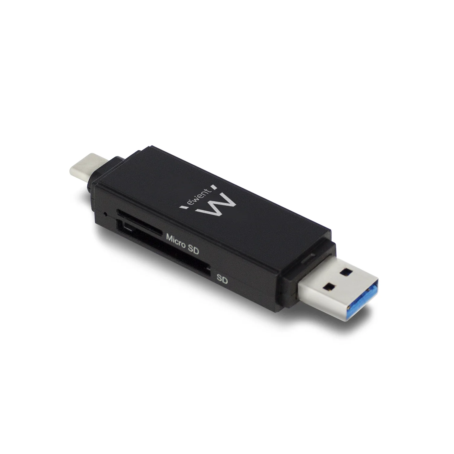 Leitor de cartões de memória USB-C/USB-A 3.2 Gen 1 Ewent EW1075