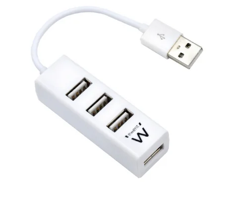 Hub USB Ewent EW1122 USB 2.0 de 4 portas branco