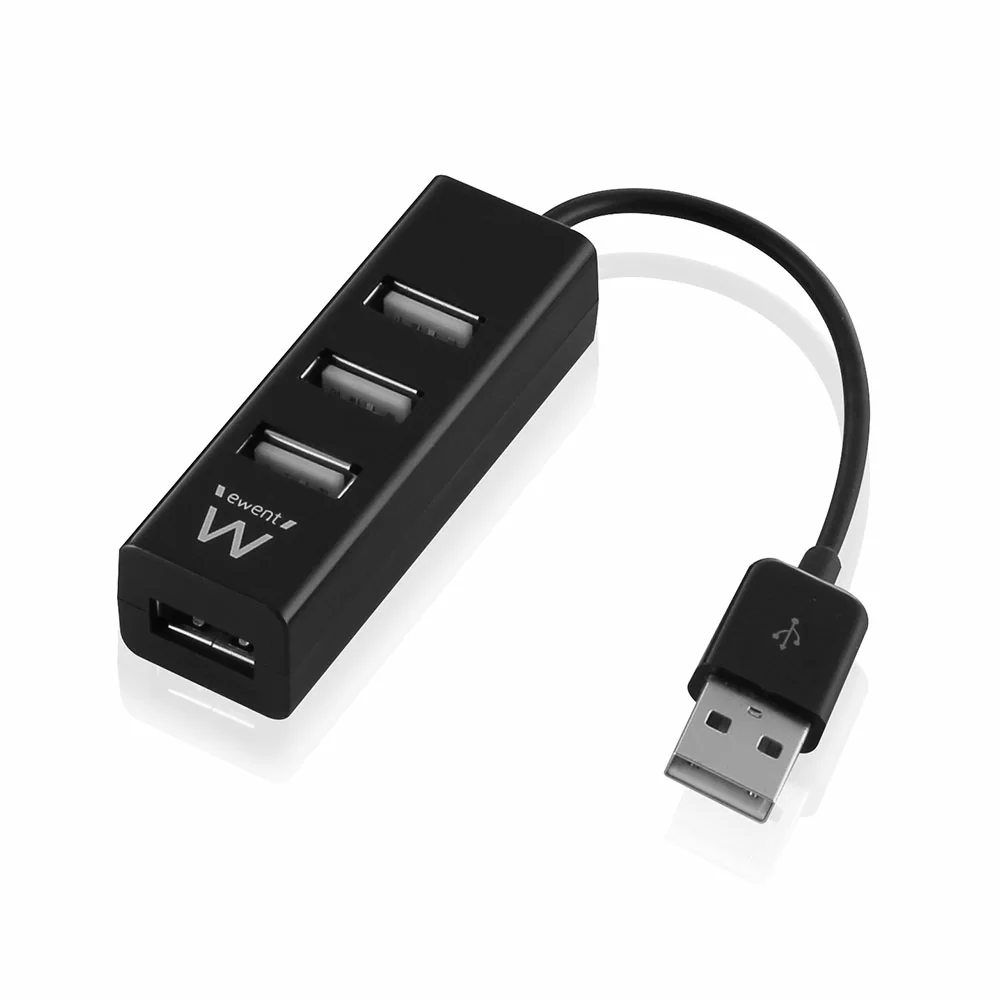 Hub USB Ewent EW1123 Mini 4 Portas USB 2.0 480 Mbps Preto - Imagem 5