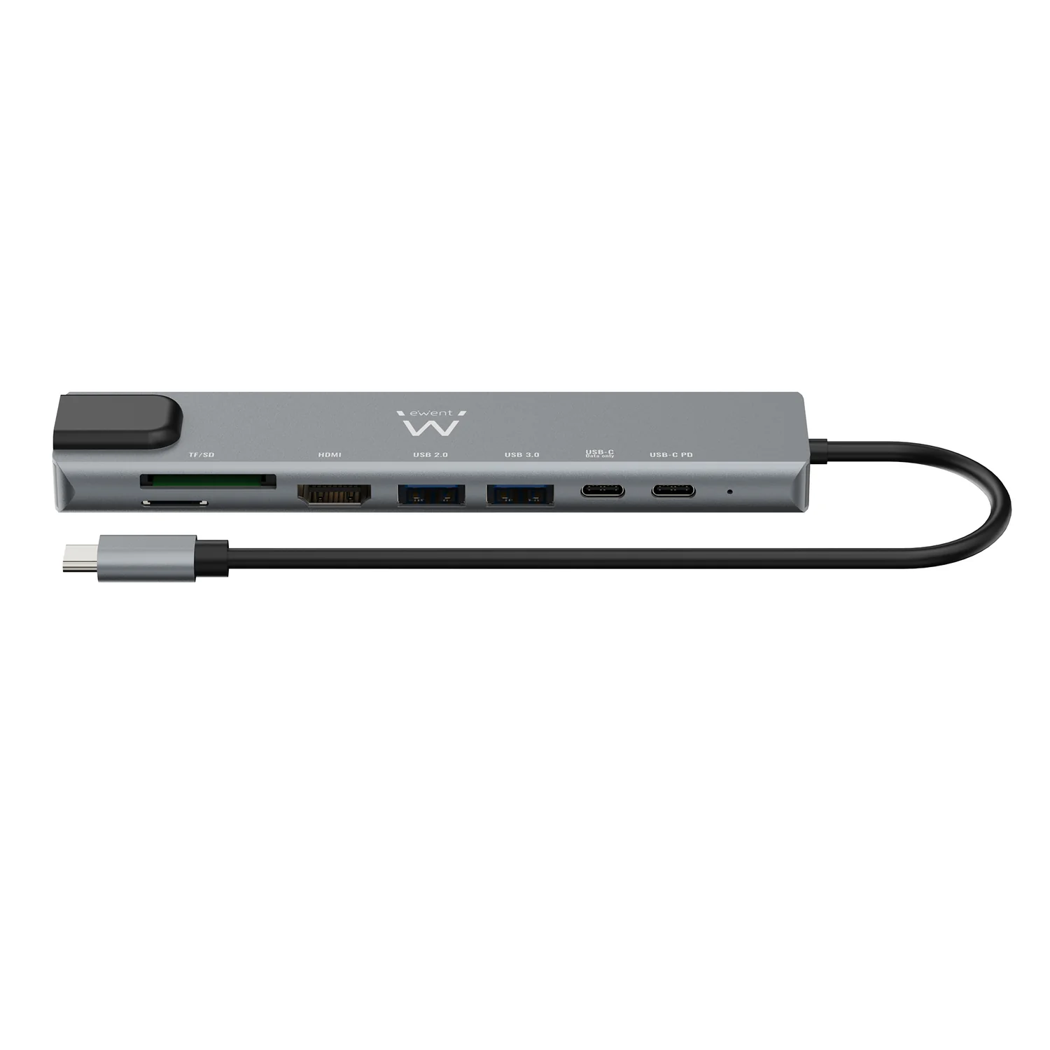 Dock Multiporta USB-C 8 em 1 Ewent EW1146 com HDMI 4K, PD 87W, LAN e Leitor de Cartões - Imagem 2