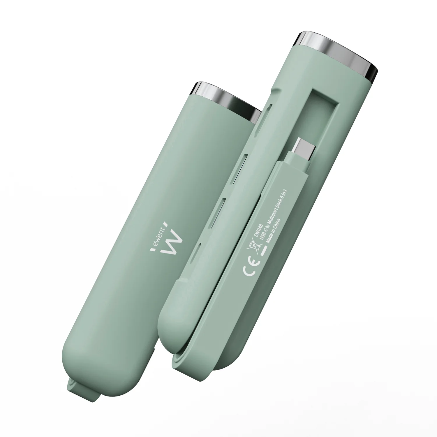 Docking Station EWENT USB-C 5 em 1 HDMI 4K 60Hz PD 100W Gigabit LAN Verde - Imagem 2