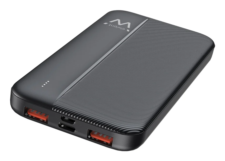 Power Bank Ewent EW1161 Slim 10000mAh com Power Delivery 22.5W e 3 Saídas USB - Imagem 4