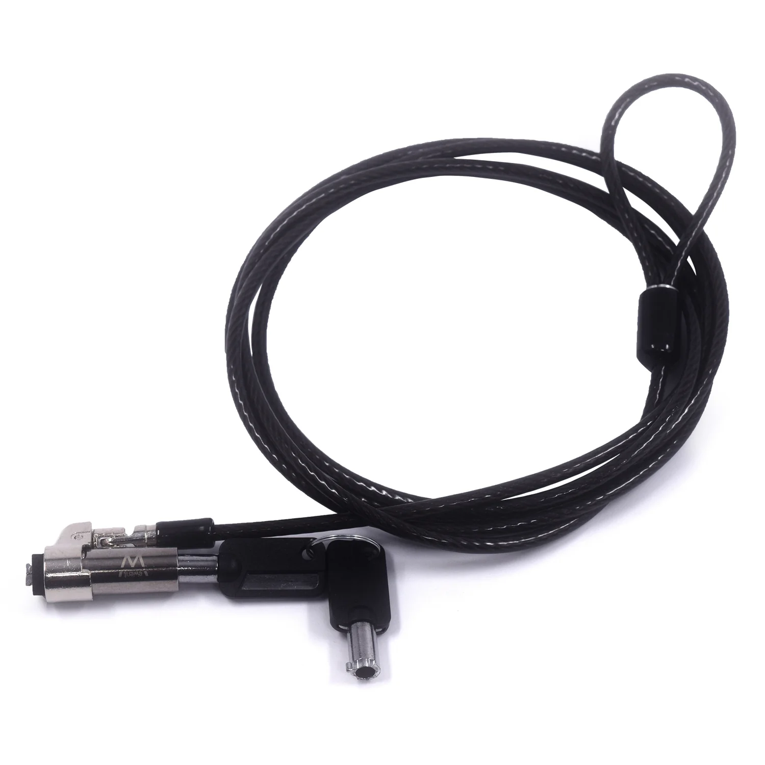 Cadeado de Segurança Ewent EW1239 NanoSaver para Portátil com Chave Nano Slot 2.5x6mm 1.8m - Imagem 1