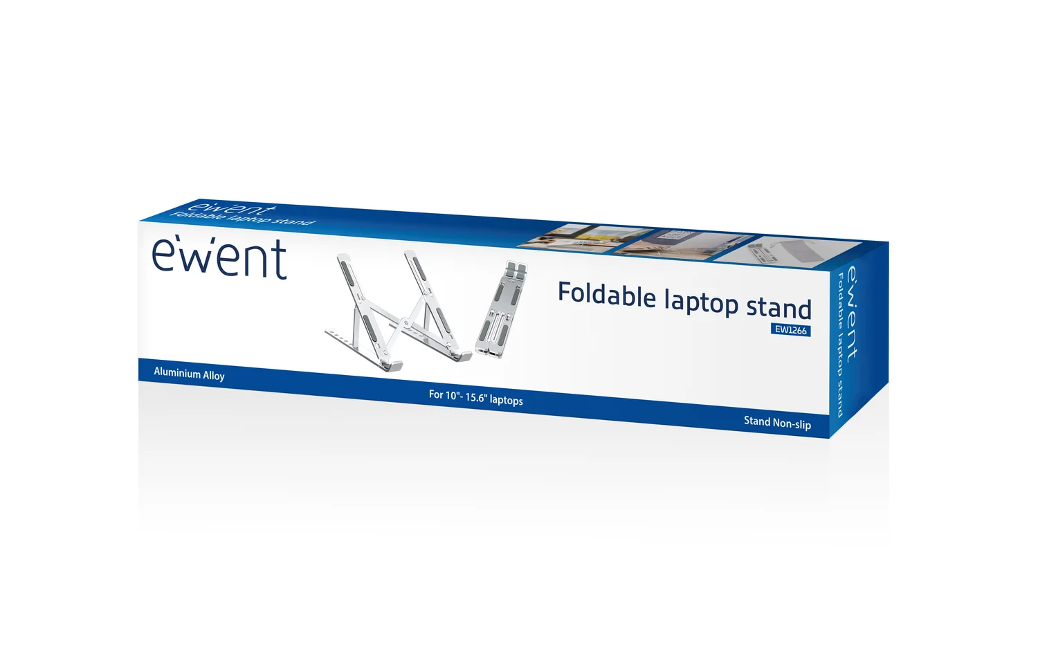 Suporte Ewent EW1266 para Portátil em Alumínio Ajustável em Altura 10" a 15.6" - Imagem 3