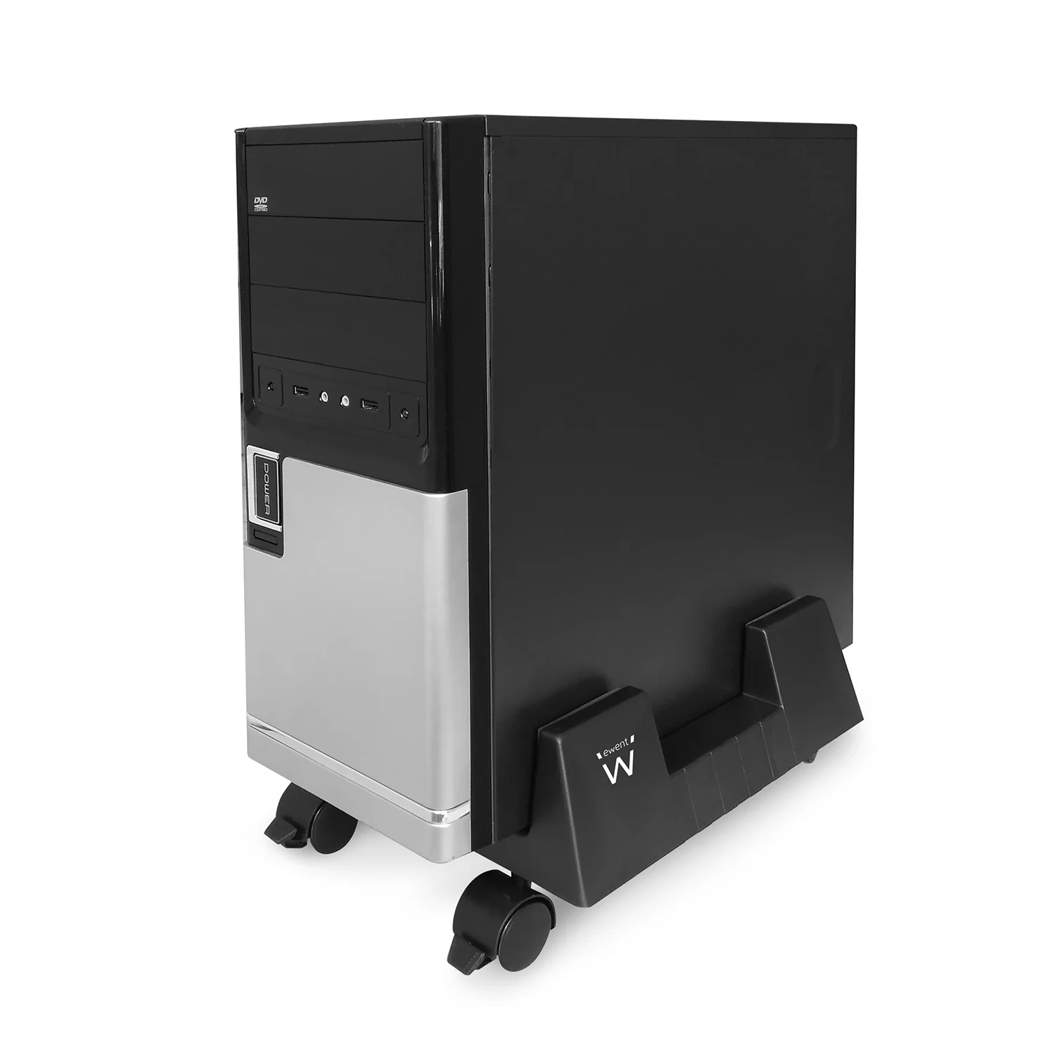 Suporte para Torre de PC Ewent EW1290 Ajustável com 4 Rodas até 8 kg