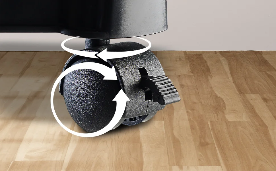 Suporte de CPU Ewent EW1292 ajustável em X com 5 rodas preto até 25 kg - Imagem 3