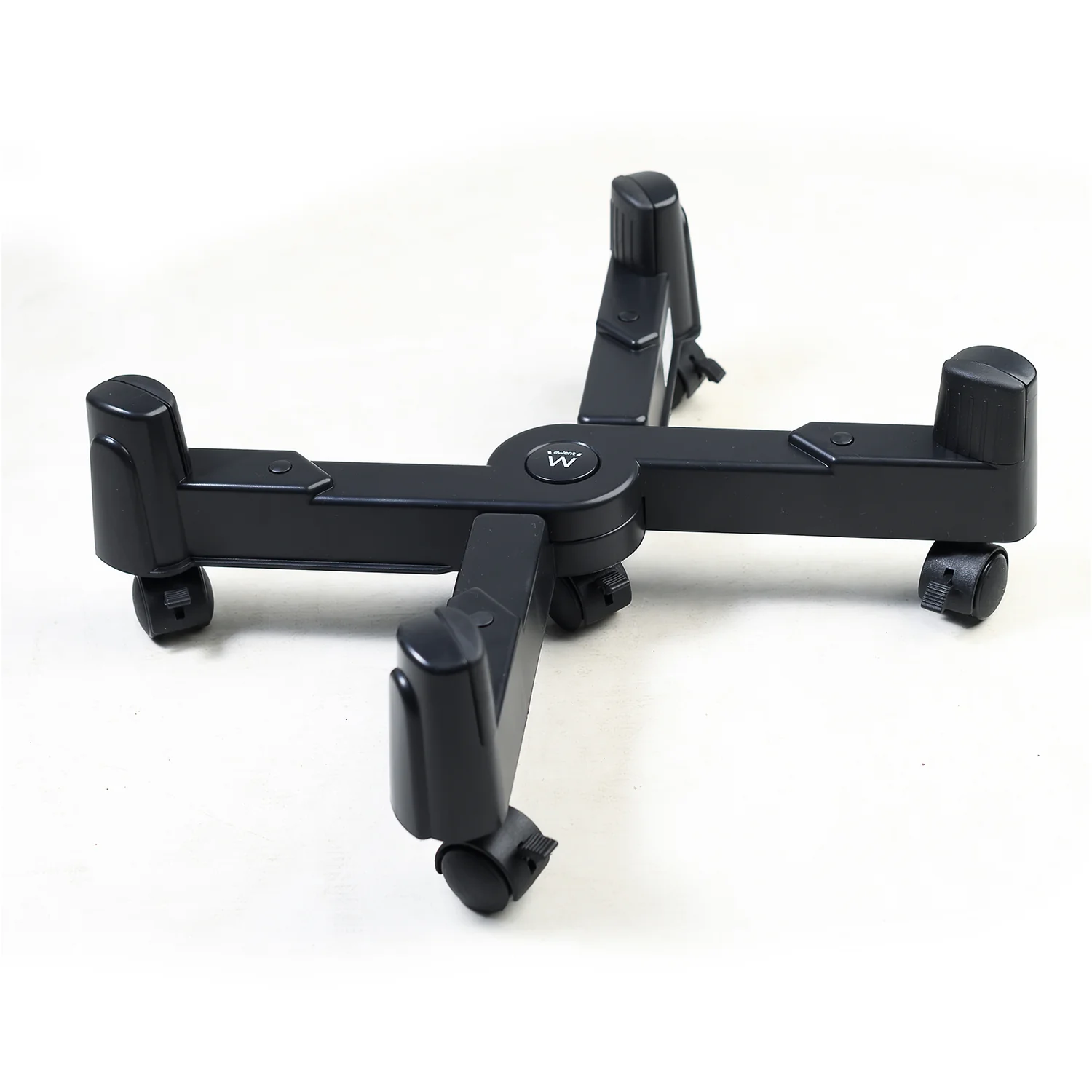 Suporte de CPU Ewent EW1292 ajustável em X com 5 rodas preto até 25 kg