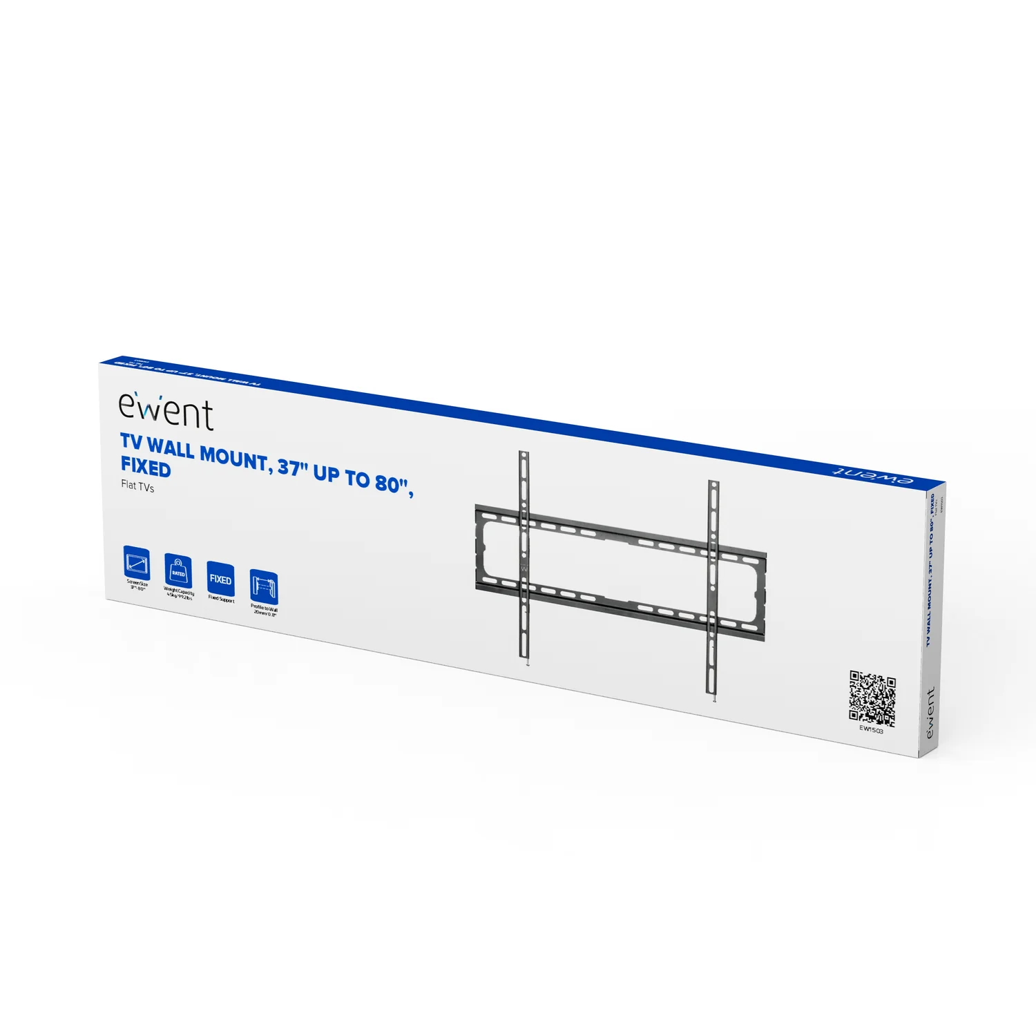 Suporte de parede para TV 37"-80" Ewent EW1503 fixo ultra-slim 20 mm VESA 600x400 até 45 kg preto - Imagem 3