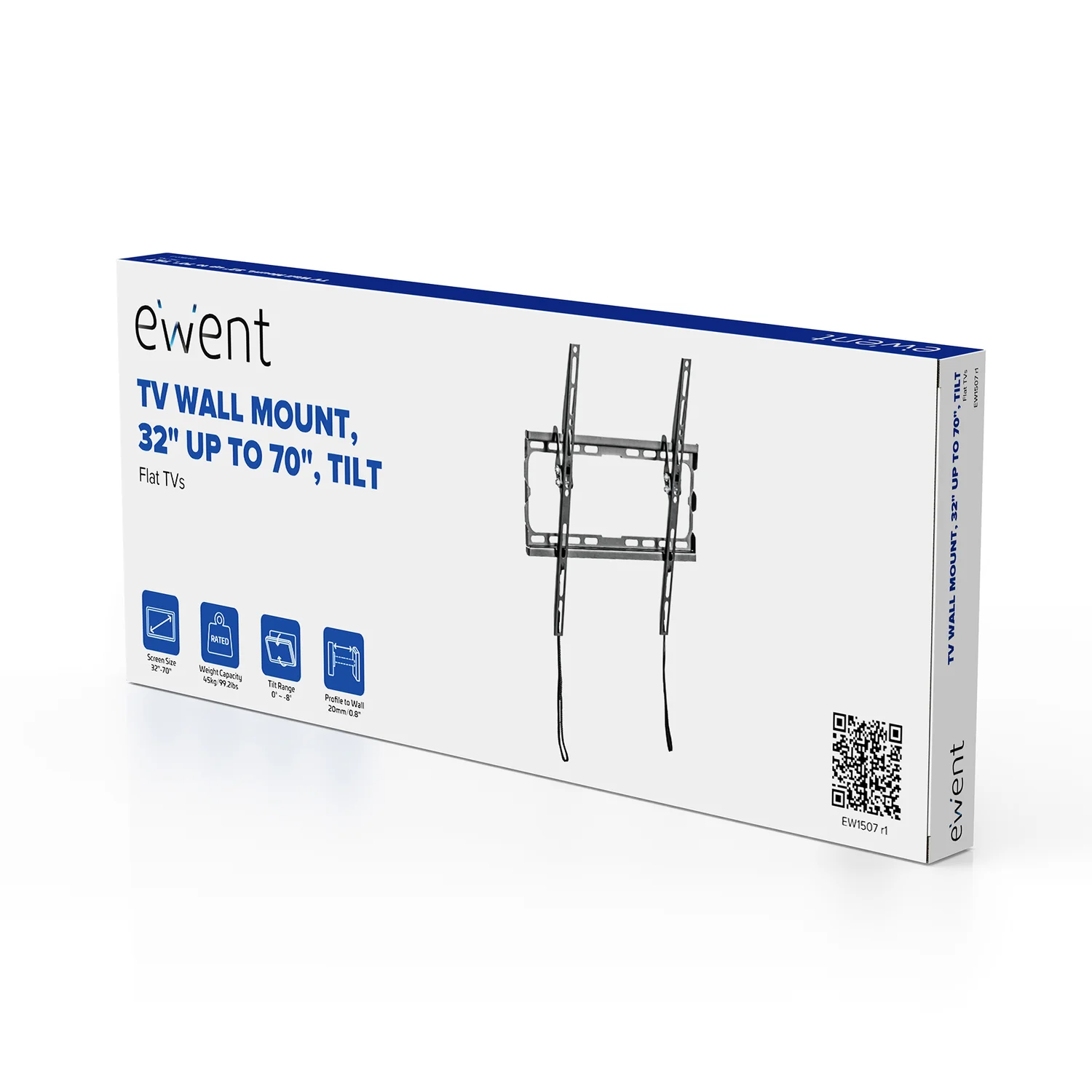 Suporte de Parede para TV Ewent EW1507 37"-70" Inclinável VESA 600x400 35kg Preto - Imagem 3