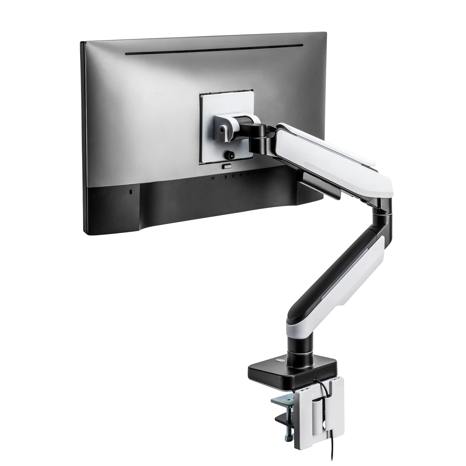 Suporte de Monitor Ewent EW1509 49" Curvo/Ultrawide Pneumático RGB Preto/Branco - Imagem 2