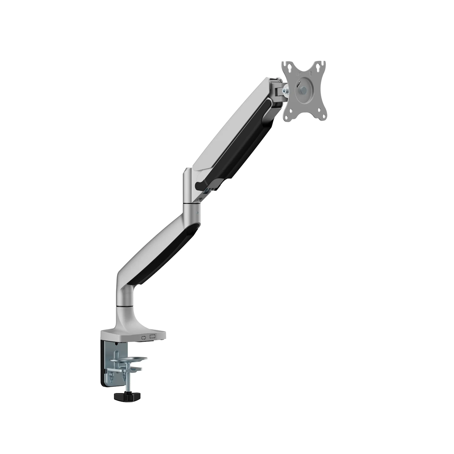 Suporte de Mesa para Monitor Ewent EW1527, até 49" Ultrawide 20kg, VESA 75x75/100x100, Prateado - Imagem 2