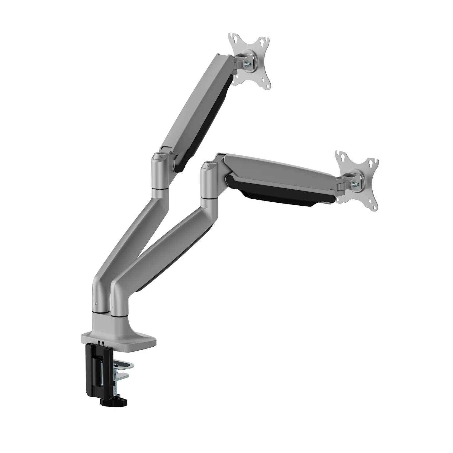 Suporte de Secretária para 2 Monitores Ewent EW1528 até 35" VESA 100x100 Prateado - Imagem 2
