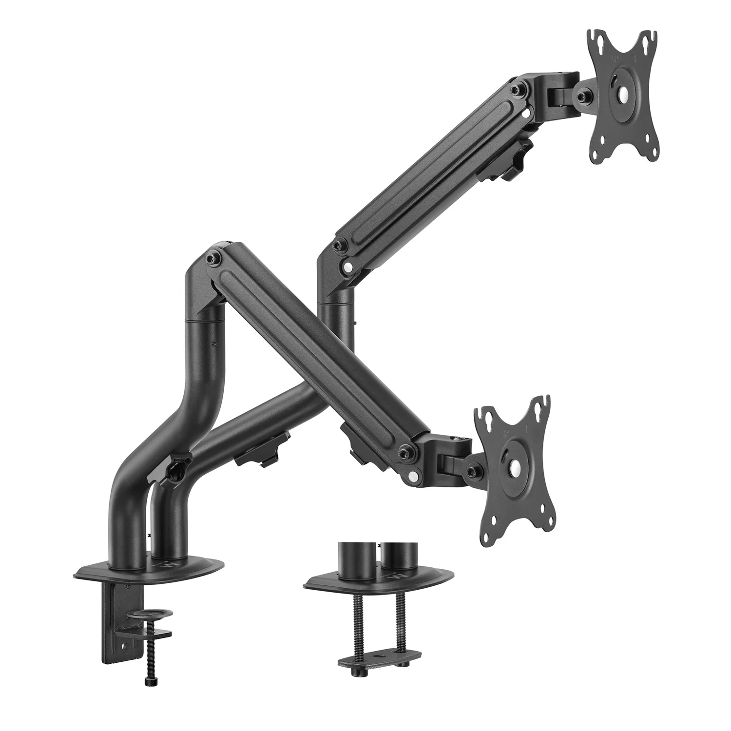 Suporte de Mesa para 2 Monitores Ewent EW1534, até 32" e 8kg cada, Mola Mecânica, VESA 100x100 - Imagem 1