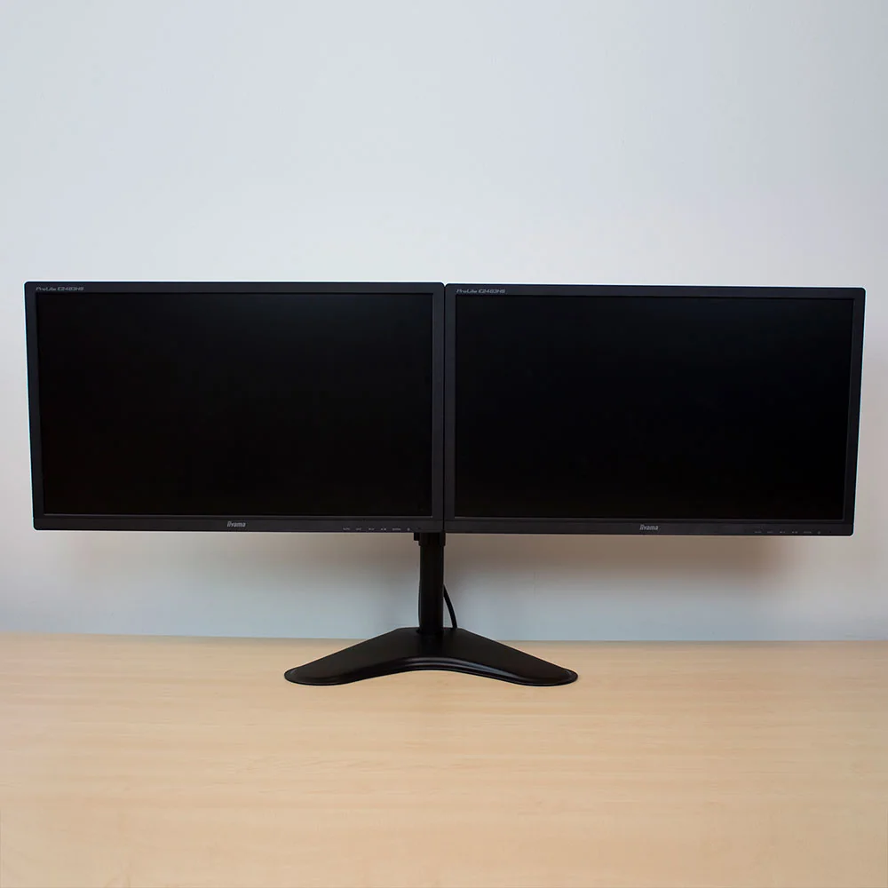 Suporte de Secretária para 2 Monitores Ewent EW1536 até 32" VESA 100x100 Preto - Imagem 4