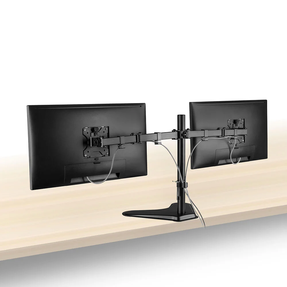 Suporte de Secretária para 2 Monitores Ewent EW1536 até 32" VESA 100x100 Preto - Imagem 2