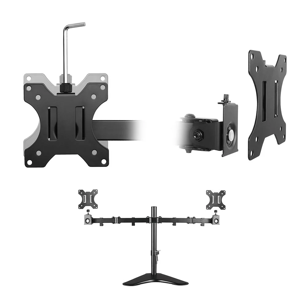 Suporte de Secretária para 2 Monitores Ewent EW1536 até 32" VESA 100x100 Preto - Imagem 3