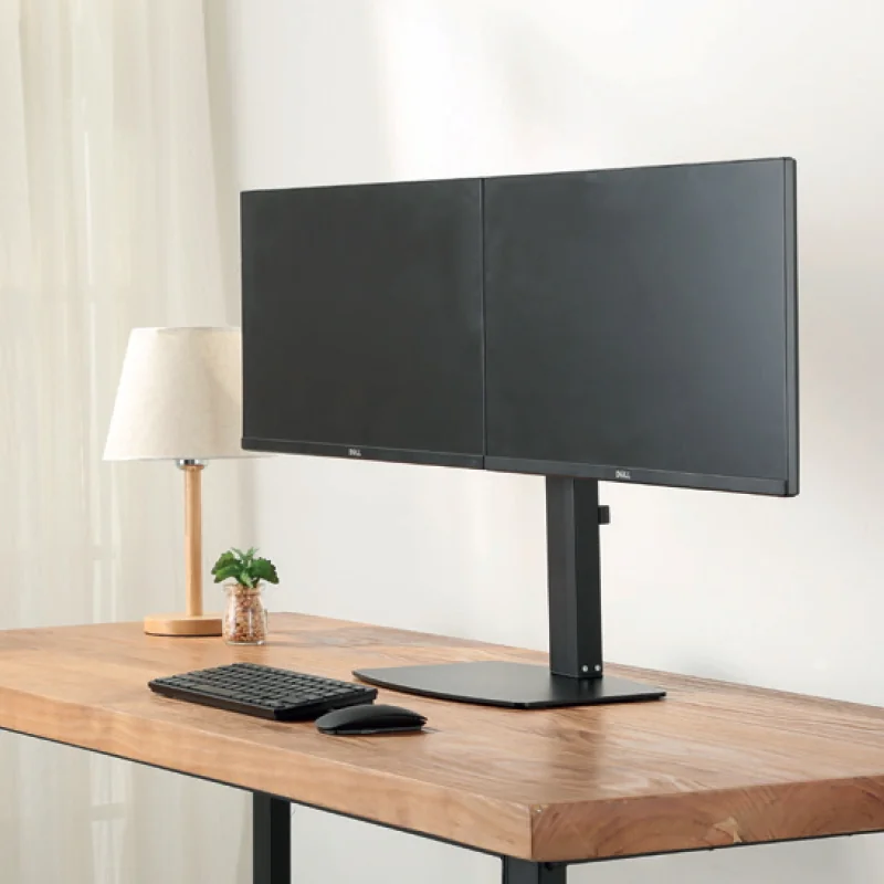 Suporte de Mesa para 2 Monitores Ewent EW1538 até 27" Pneumático VESA 100x100 Preto - Imagem 3