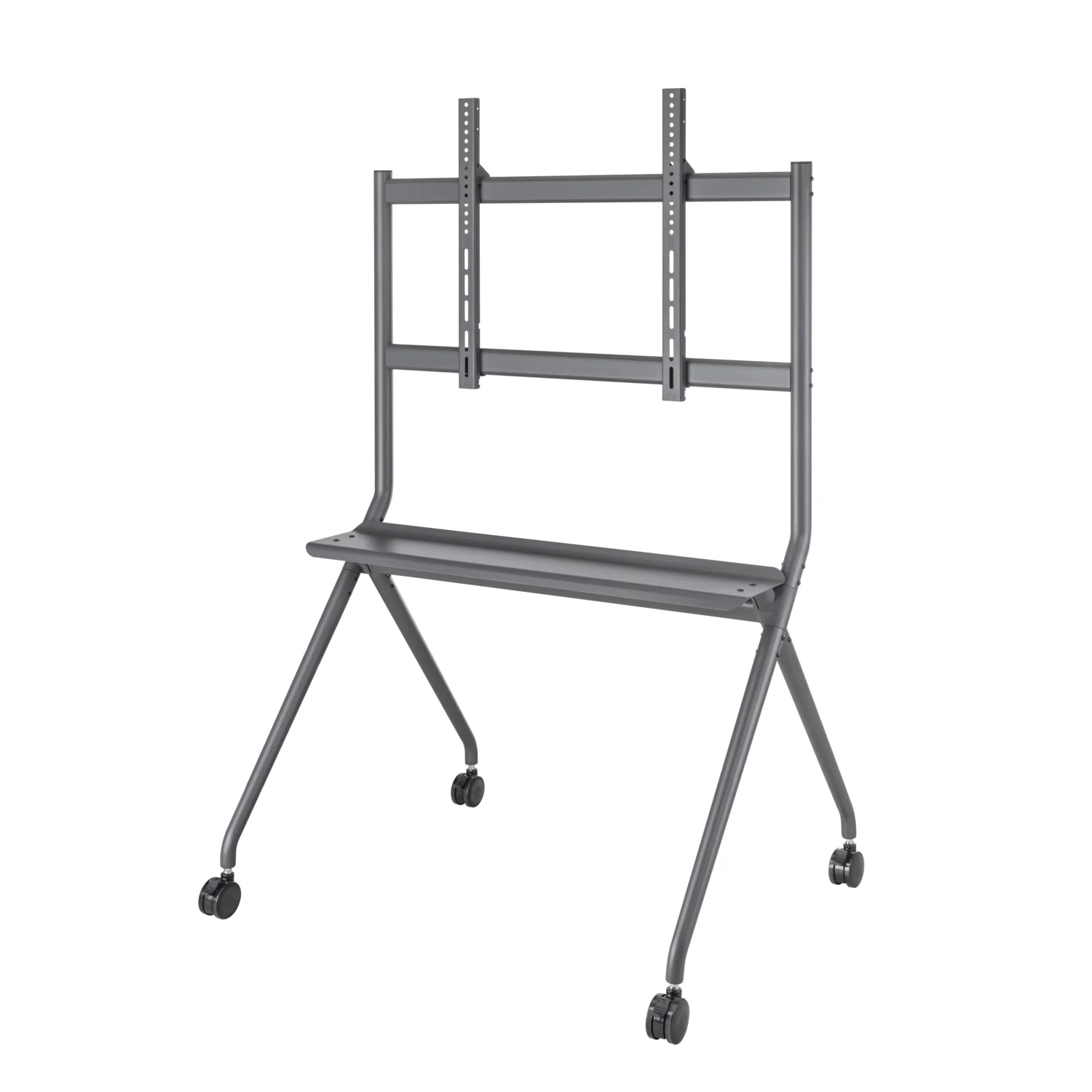 Suporte Móvel de Chão para TV Ewent EW1542 50-86" com Prateleira VESA 800x600 Preto - Imagem 3