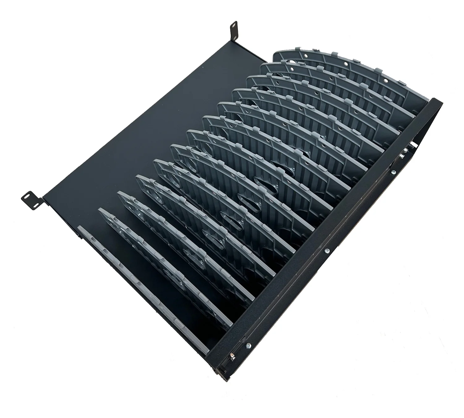 Prateleira de Carregamento Ewent EW1721 para 12 Portáteis/Tablets/Smartphones, Rack 19" - Imagem 2