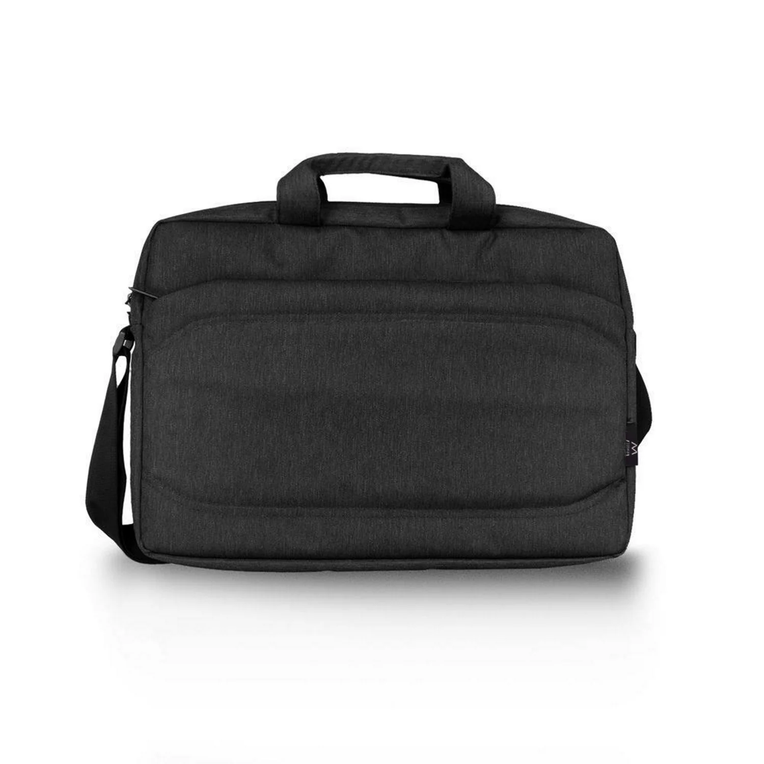 Mala para Portátil Ewent EW2515 15,6" Pasta Poliéster com Bolso Extra e Alça de Ombro Preta