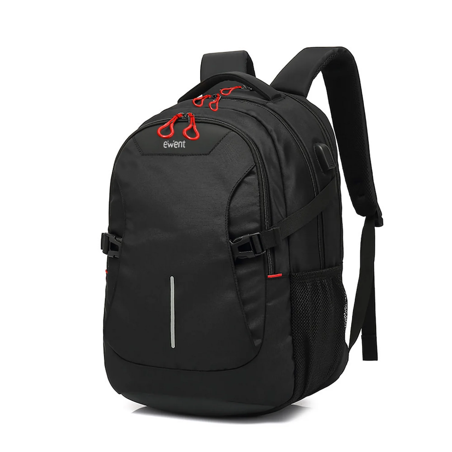Mochila para Portátil Ewent EW2526 até 15,6", Preta com Porta USB, 26 Litros - Imagem 2