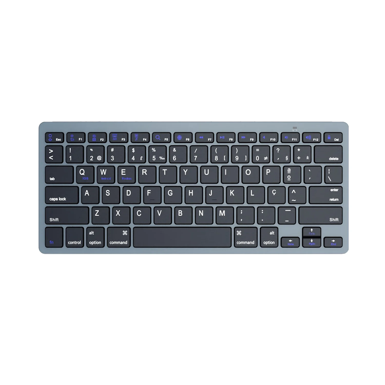 Teclado Bluetooth Ewent EW3120 universal iOS Android Windows ultra slim QWERTY português