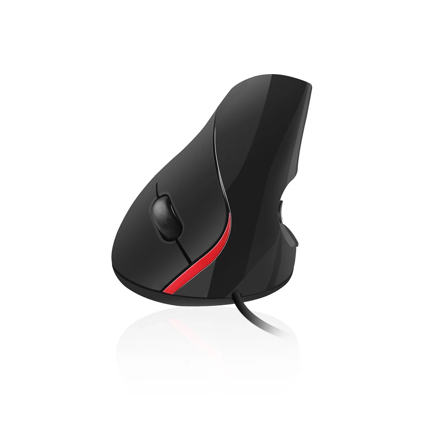 Rato vertical ergonómico com fios Ewent EW3156 USB ótico 1000 dpi 5 botões preto