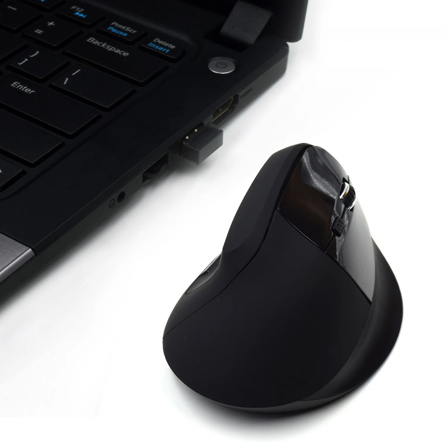 Rato Ergonómico Vertical Sem Fios Ewent EW3158, 5 Botões, DPI 800/1200/1600, RF Wireless, Preto - Imagem 5