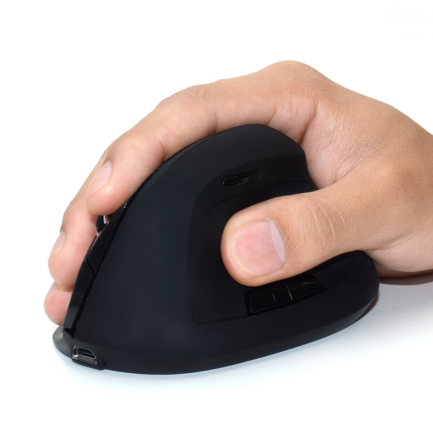 Rato Ergonómico Vertical Sem Fios Ewent EW3158, 5 Botões, DPI 800/1200/1600, RF Wireless, Preto - Imagem 4