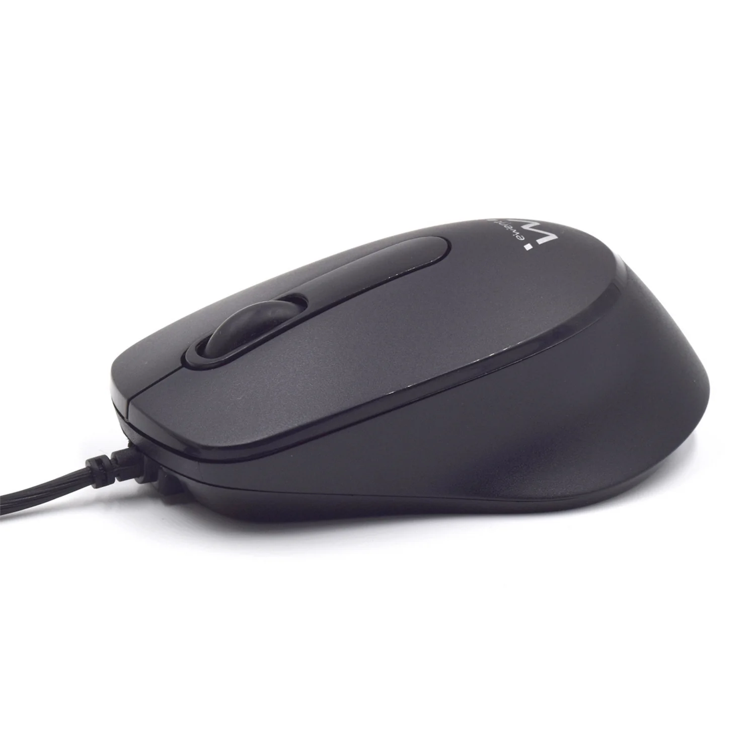 Rato com fios USB silencioso Ewent EW3159 1000 DPI ambidestro preto - Imagem 2