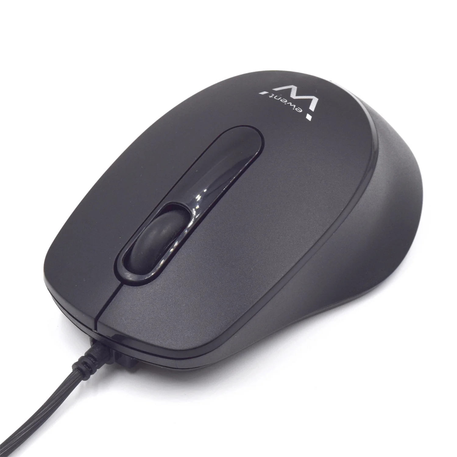 Rato com fios USB silencioso Ewent EW3159 1000 DPI ambidestro preto - Imagem 3