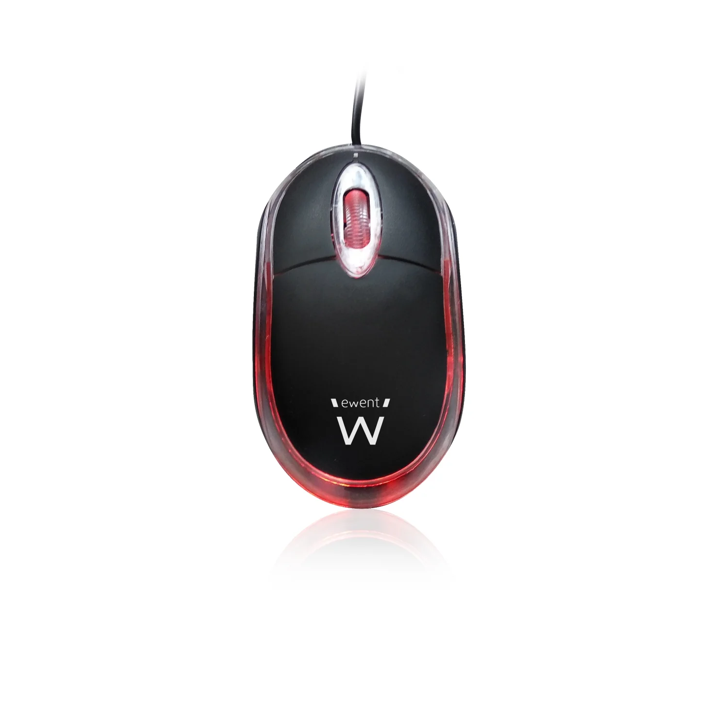 Rato ótico Ewent EW3174 mini com fio USB 1000 DPI ambidestro preto