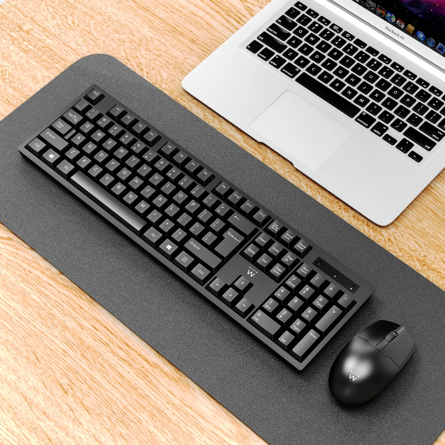 Kit teclado e rato sem fios Ewent EW3282 QWERTY PT 1000DPI nano recetor preto - Imagem 2