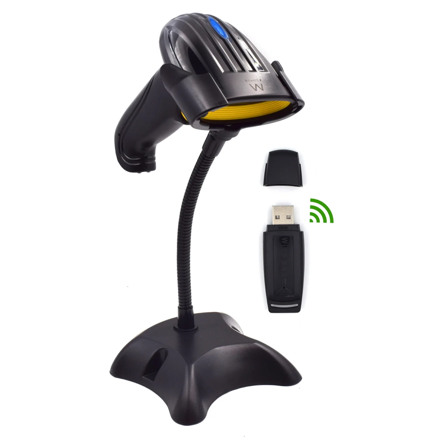 Leitor de Código de Barras Ewent EW3430 Wireless 1D LED USB Preto