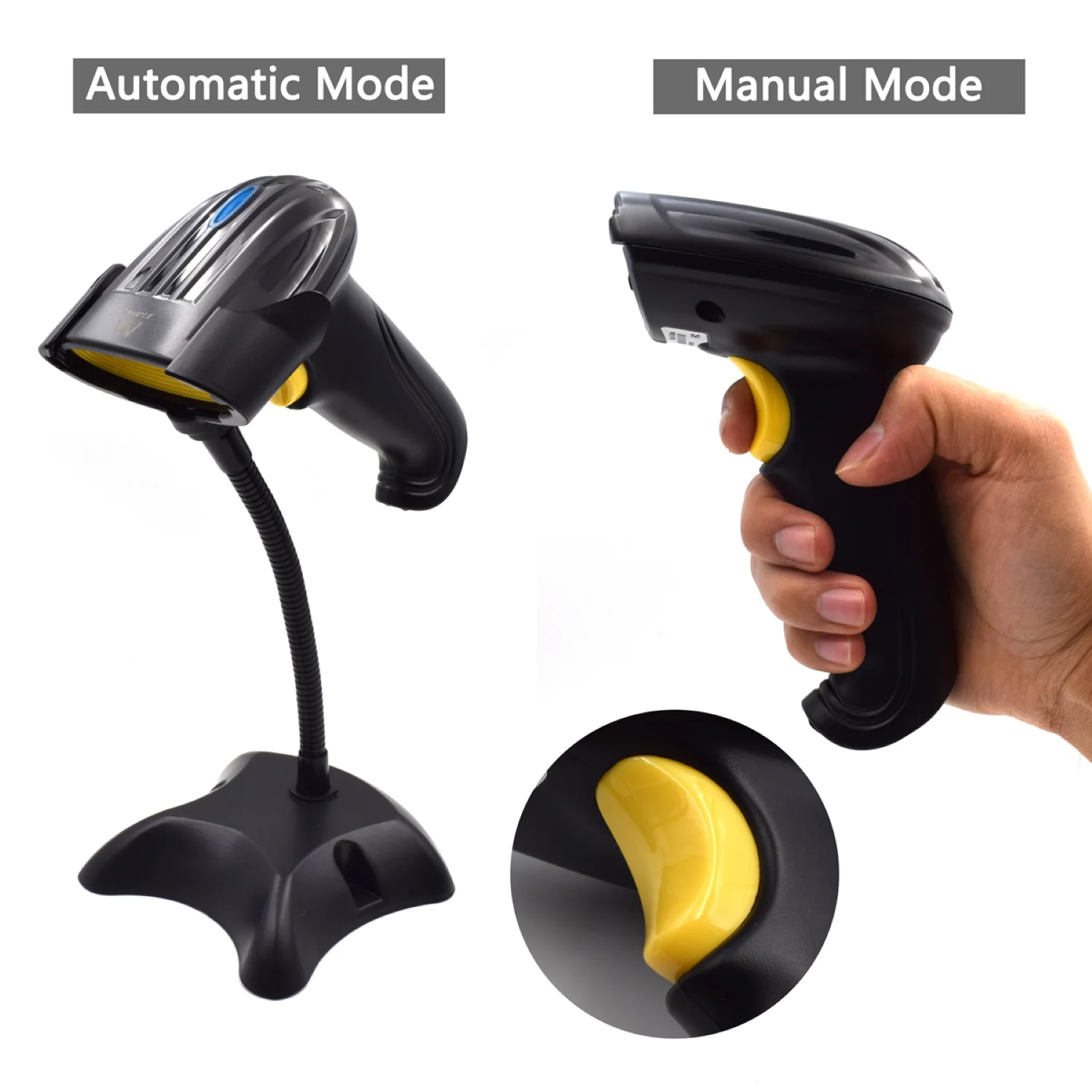 Leitor de Código de Barras Ewent EW3430 Wireless 1D LED USB Preto - Imagem 4