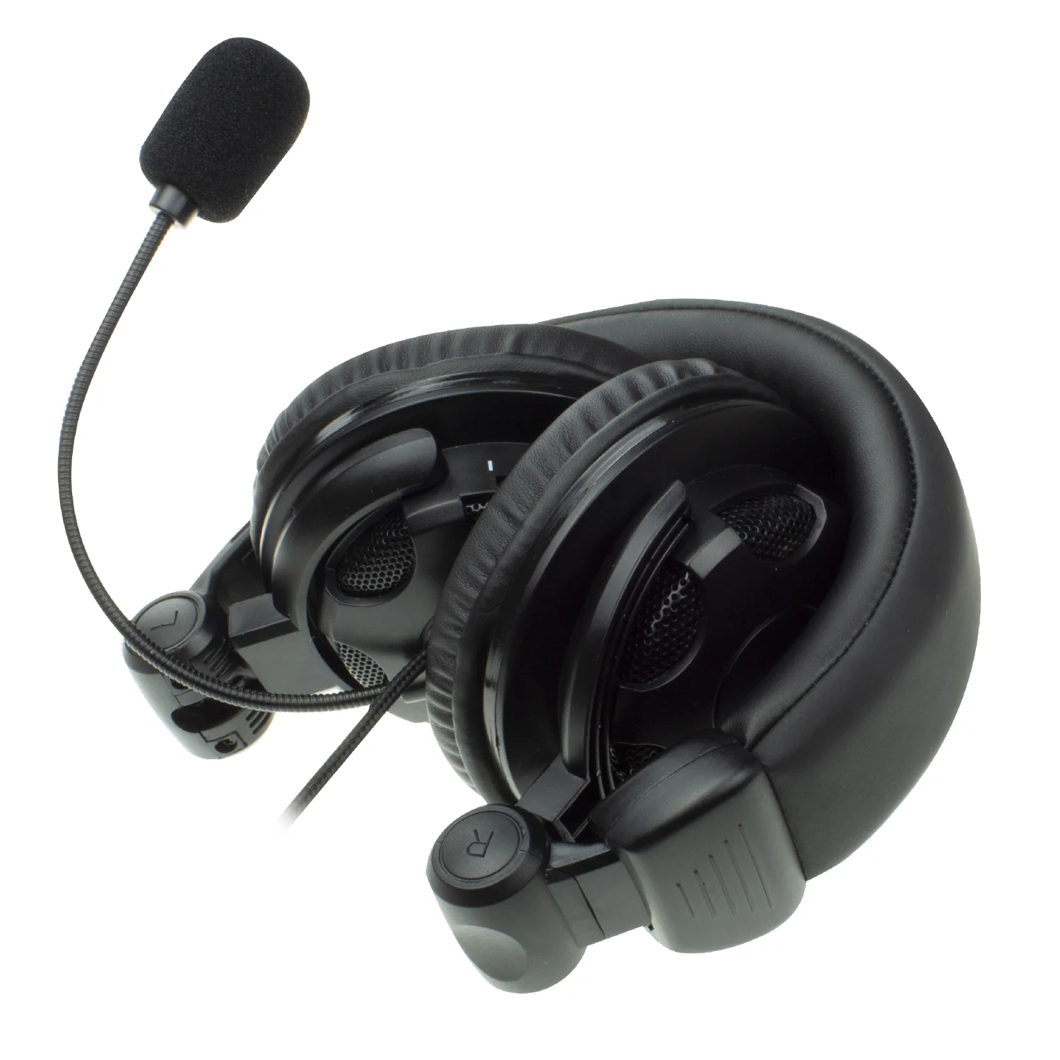 Auscultadores com Microfone Ewent EW3564 Estéreo com Fio Jack 3.5mm Controlo de Volume Dobráveis Preto - Imagem 2