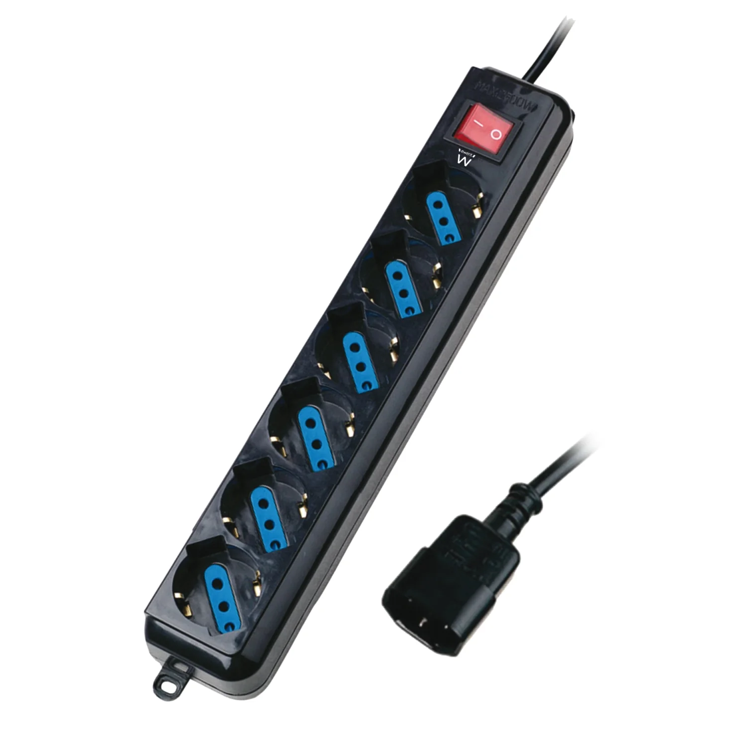 Extensão Elétrica Ewent EW3925 6 Tomadas para UPS Cabo 1,5m Preto