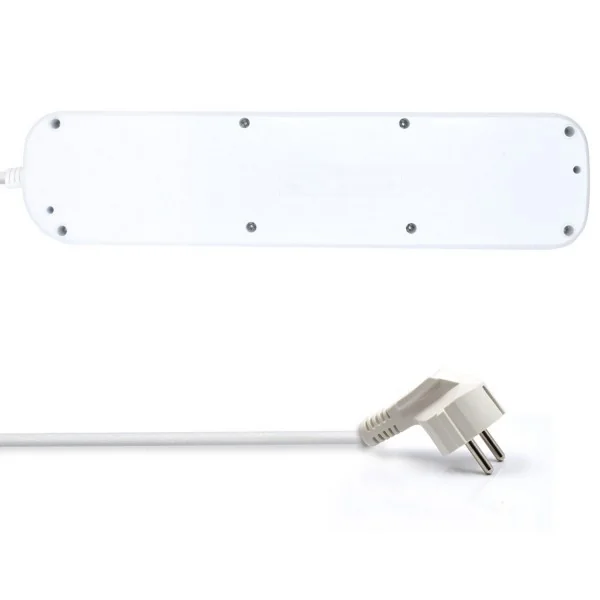 Extensão Elétrica Ewent EW3932-5M 6 Tomadas com Proteção e Interruptores Cabo 5m Branco - Imagem 5