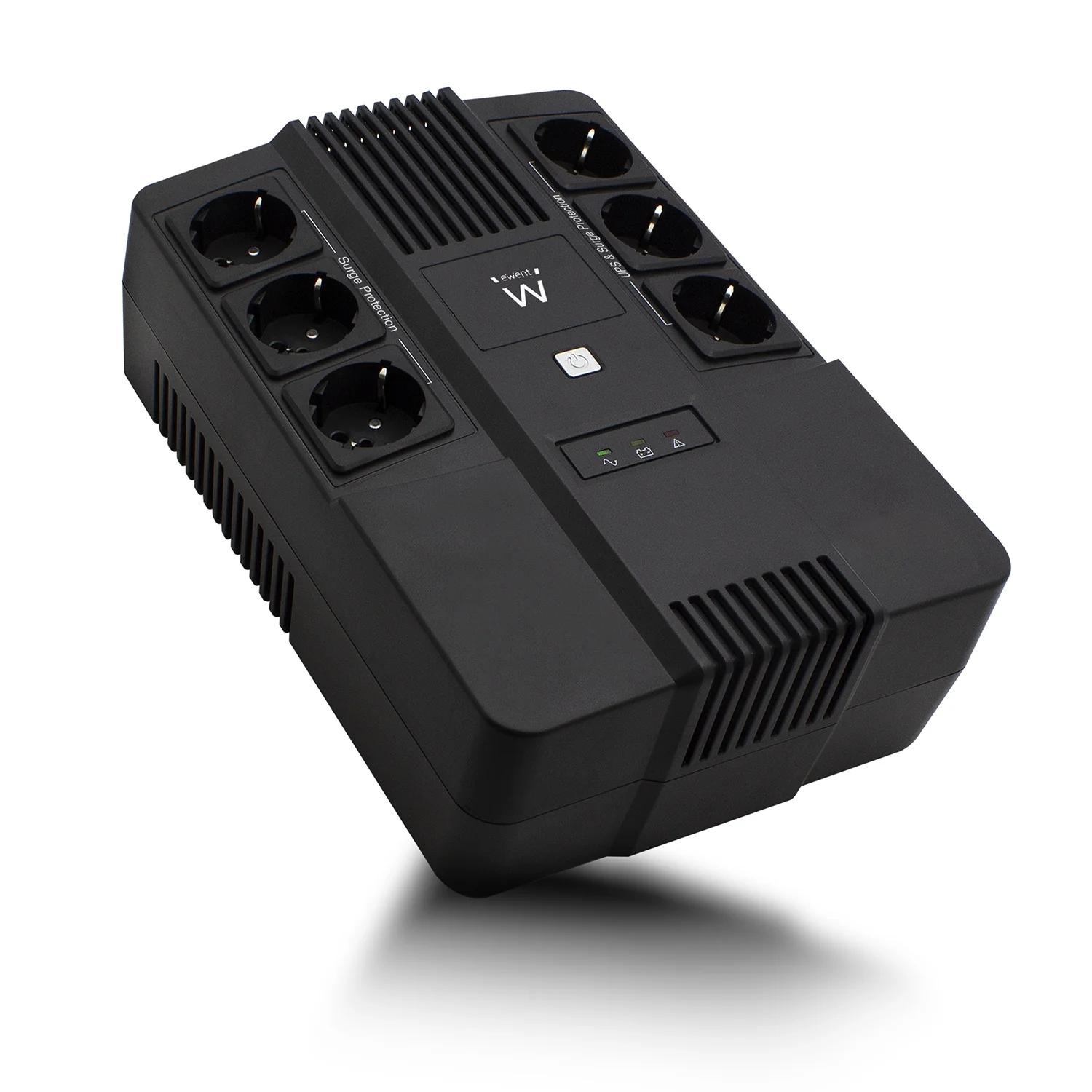 UPS Ewent EW3945 Linha Interativa 700VA 360W AVR 6 tomadas CEE7/3 preto