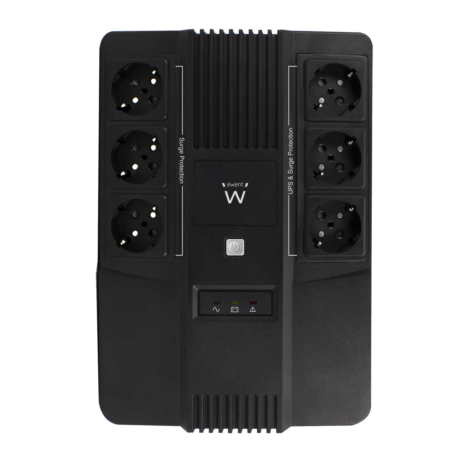 UPS Ewent EW3945 Linha Interativa 700VA 360W AVR 6 tomadas CEE7/3 preto - Imagem 4