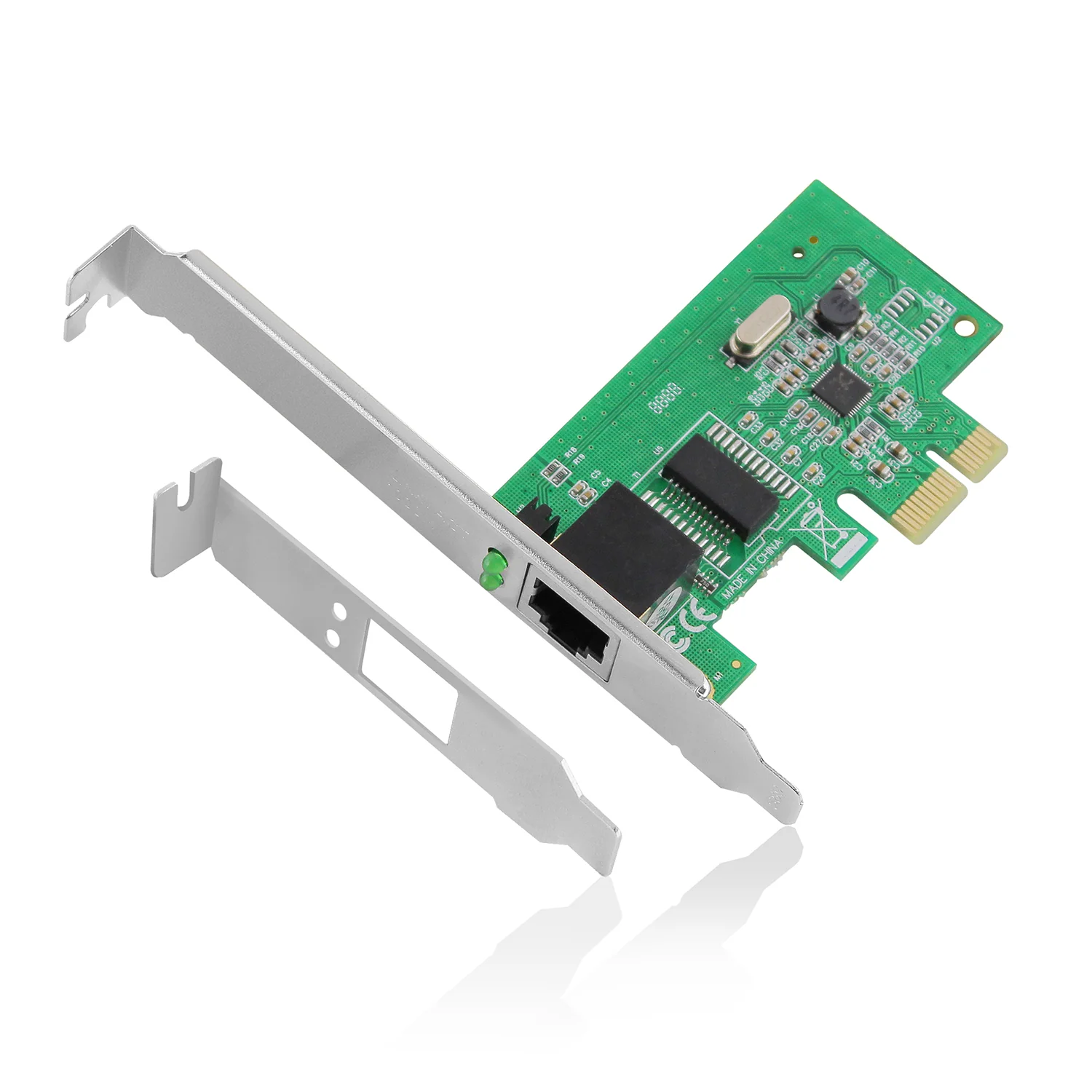Placa de Rede Ewent EW4029 Gigabit PCI-E 10/100/1000 Mbps com Suporte Low Profile - Imagem 1