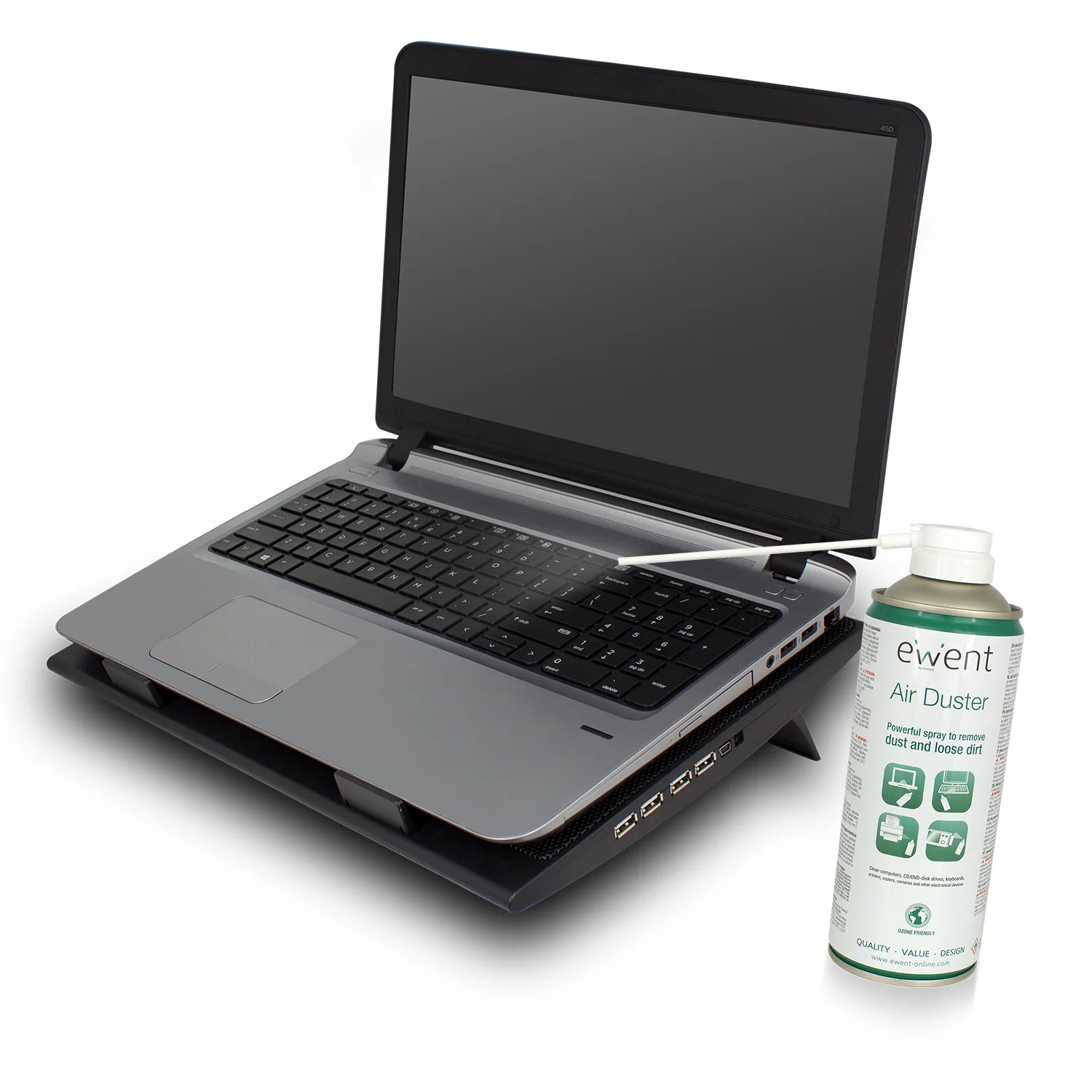 Spray Eliminador de Pó Ewent EW5601 Ar Comprimido para Equipamentos Eletrónicos 400ml - Imagem 3