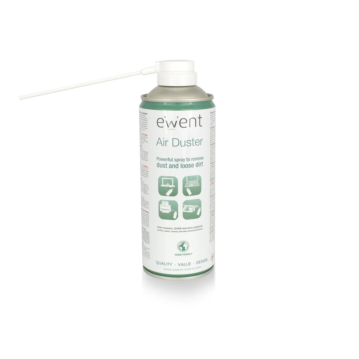 Spray Eliminador de Pó Ewent EW5601 Ar Comprimido para Equipamentos Eletrónicos 400ml