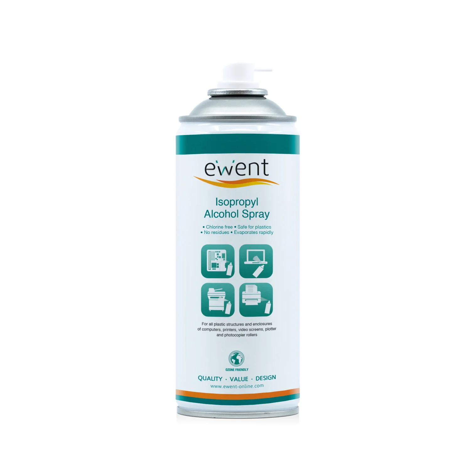 Spray de álcool isopropílico Ewent EW5611 400 ml para limpeza eletrónica
