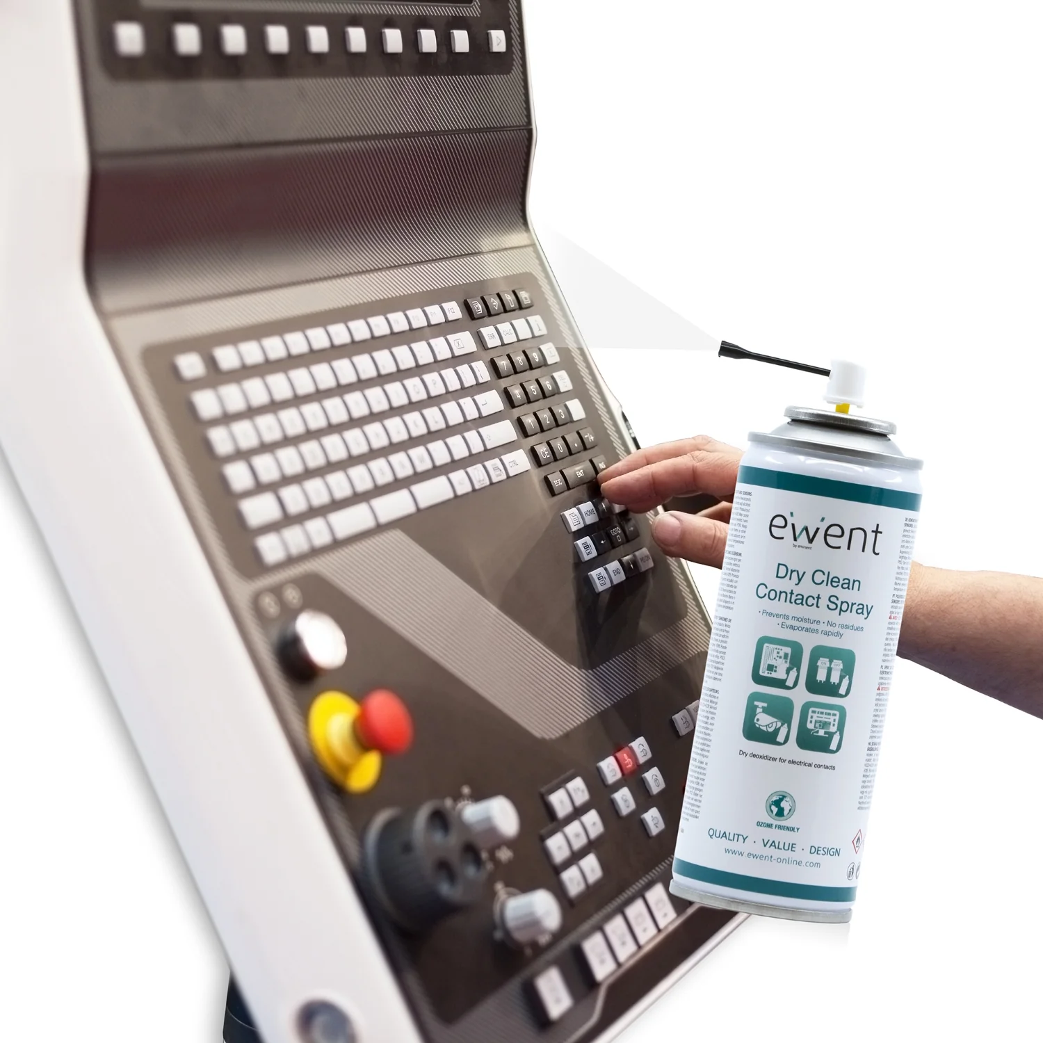 Spray de Limpeza a Seco Ewent EW5614 Desoxidante para Contactos Elétricos 200ml - Imagem 2
