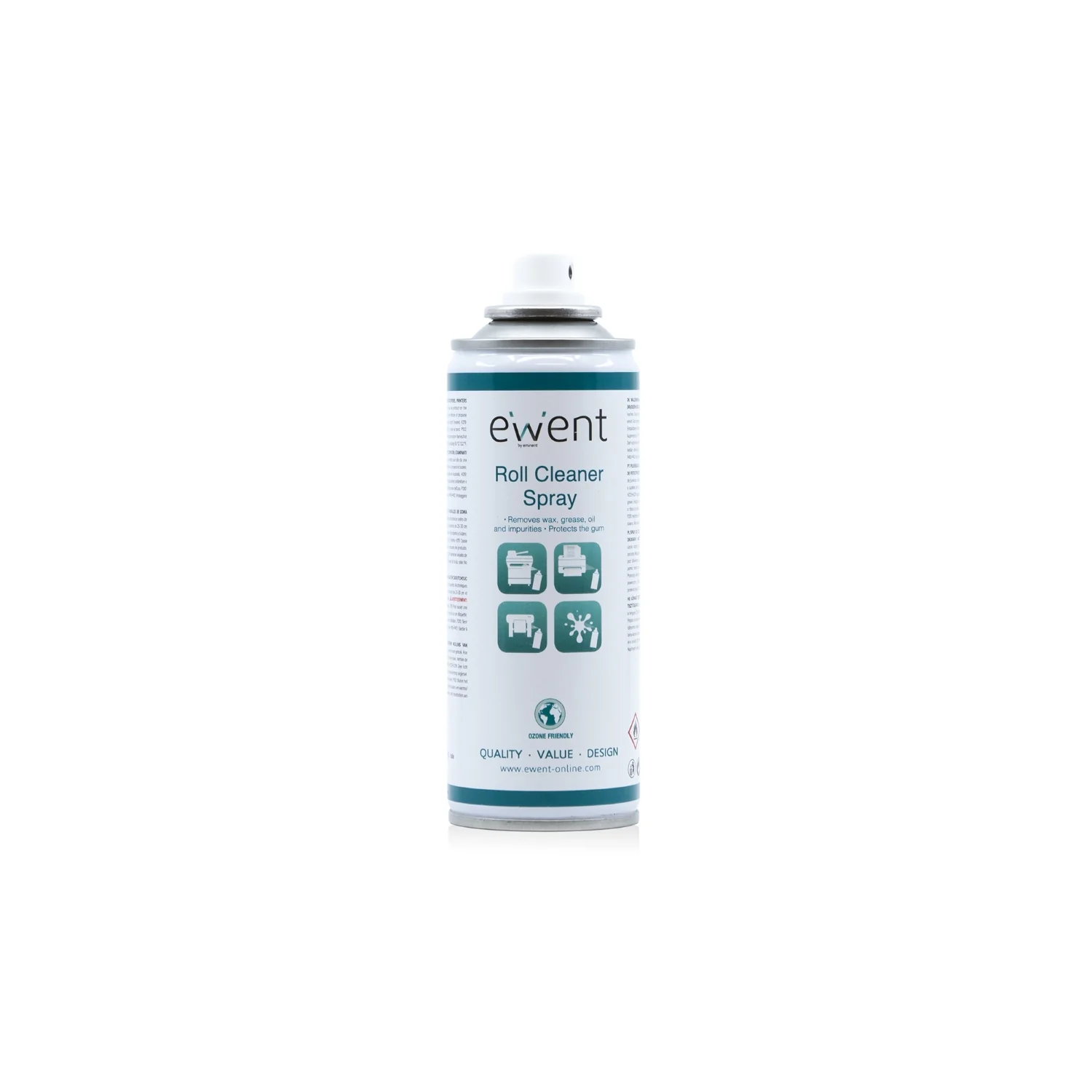 Spray de limpeza de roletes Ewent EW5617 200 ml para impressoras e fotocopiadoras - Imagem 1