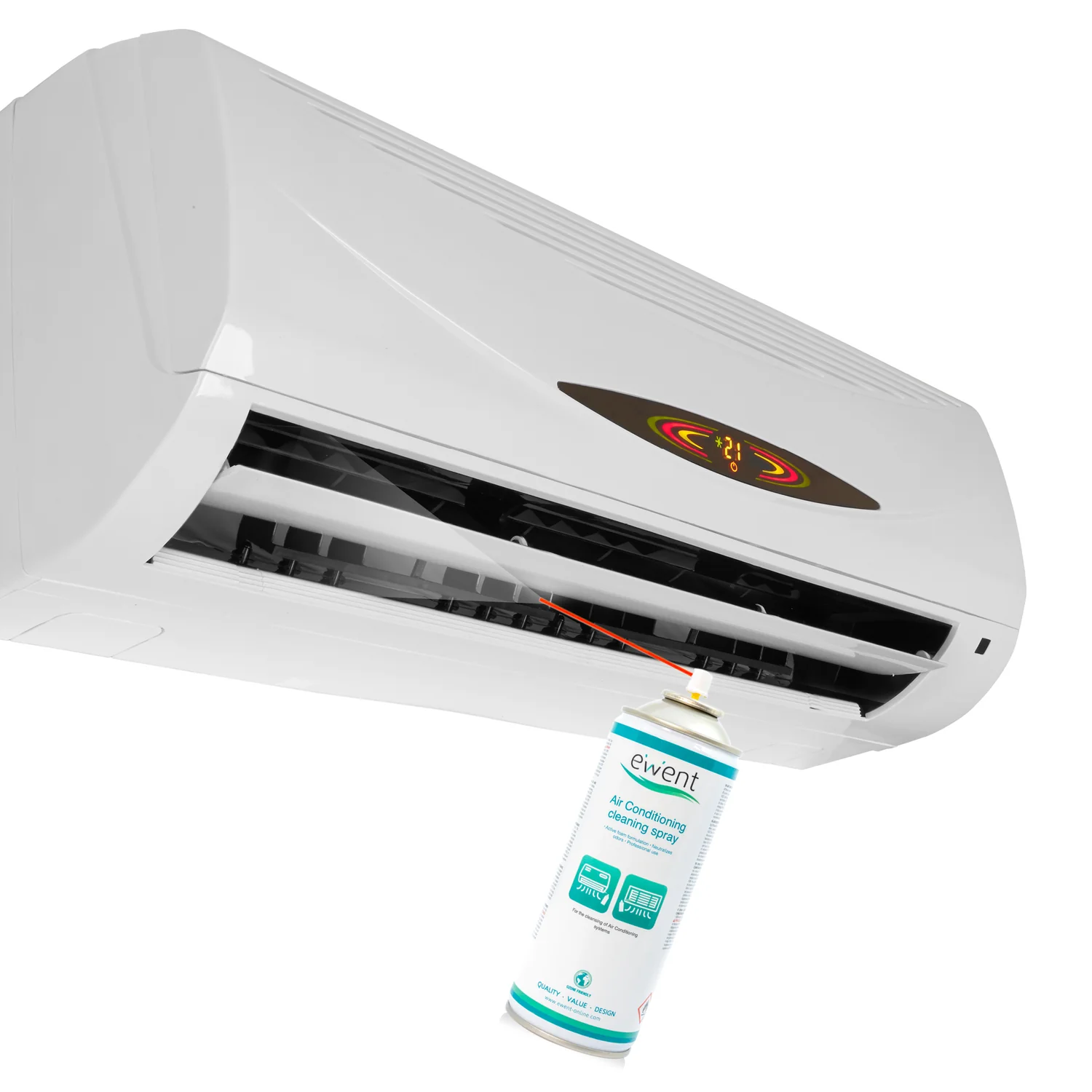 Spray de limpeza para ar condicionado Ewent EW5619 400 ml espuma ativa - Imagem 5