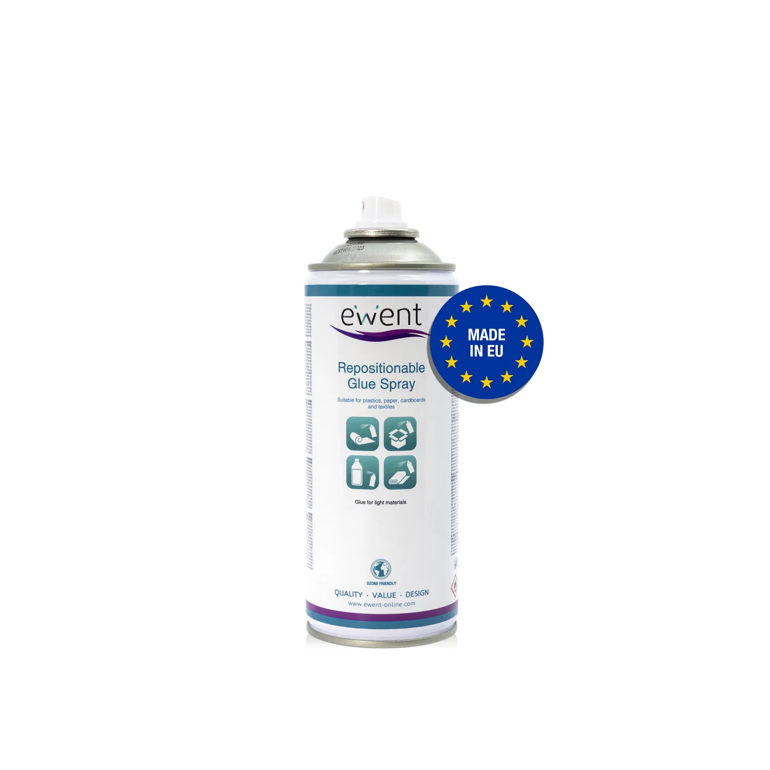 Spray de cola reposicionável Ewent EW5625 adesivo de secagem rápida - Imagem 2