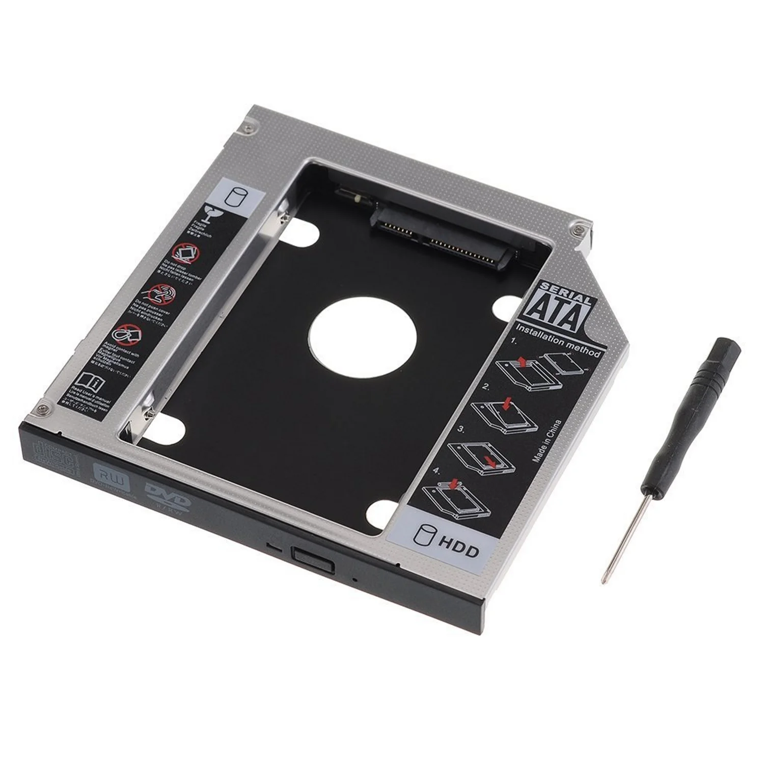 Caixa adaptadora HDD/SSD Ewent EW7005 SATA III 2.5" para slot CD/DVD 12.7 mm - Imagem 2